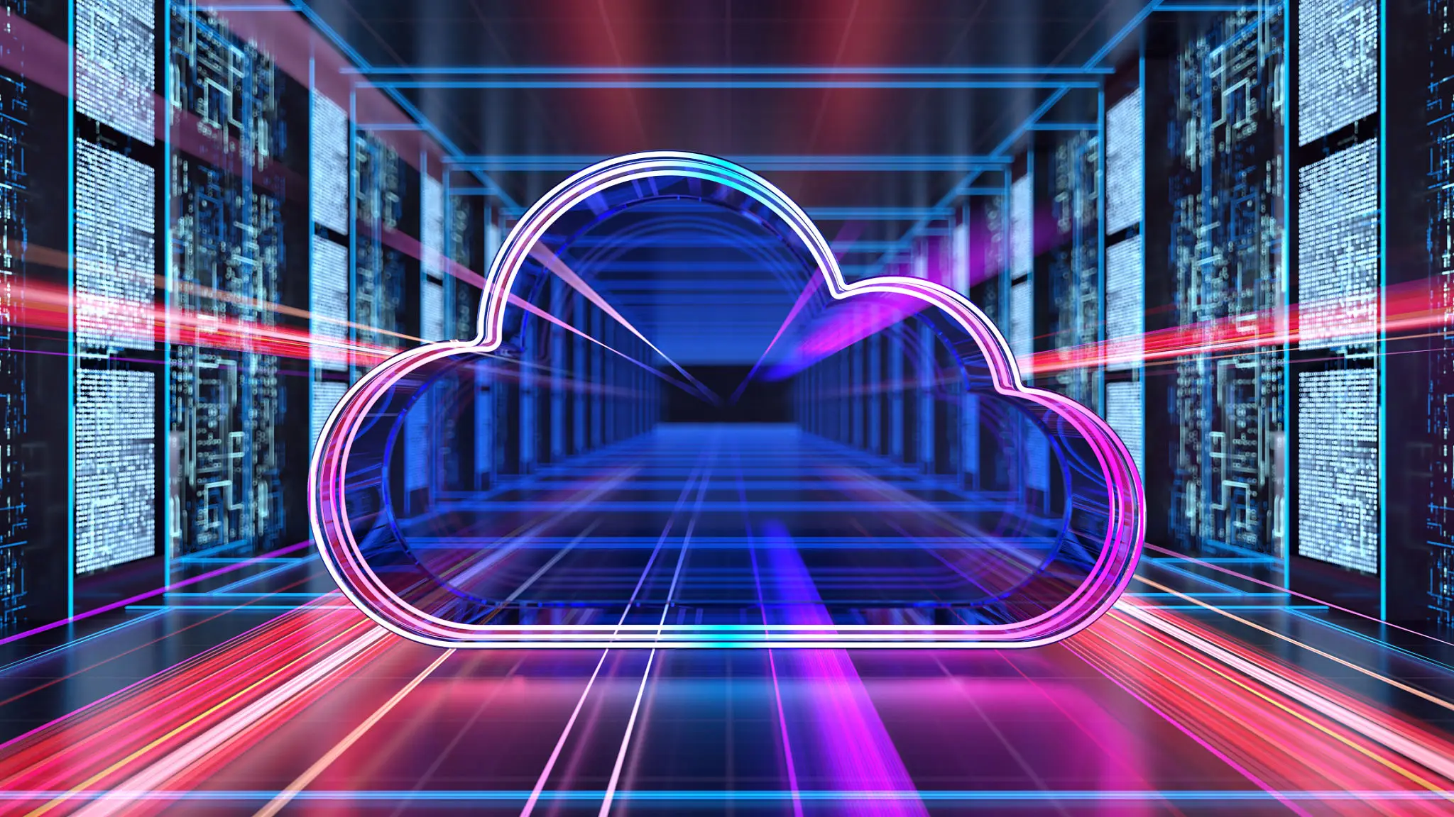 Amazon Web Services cloud hero image