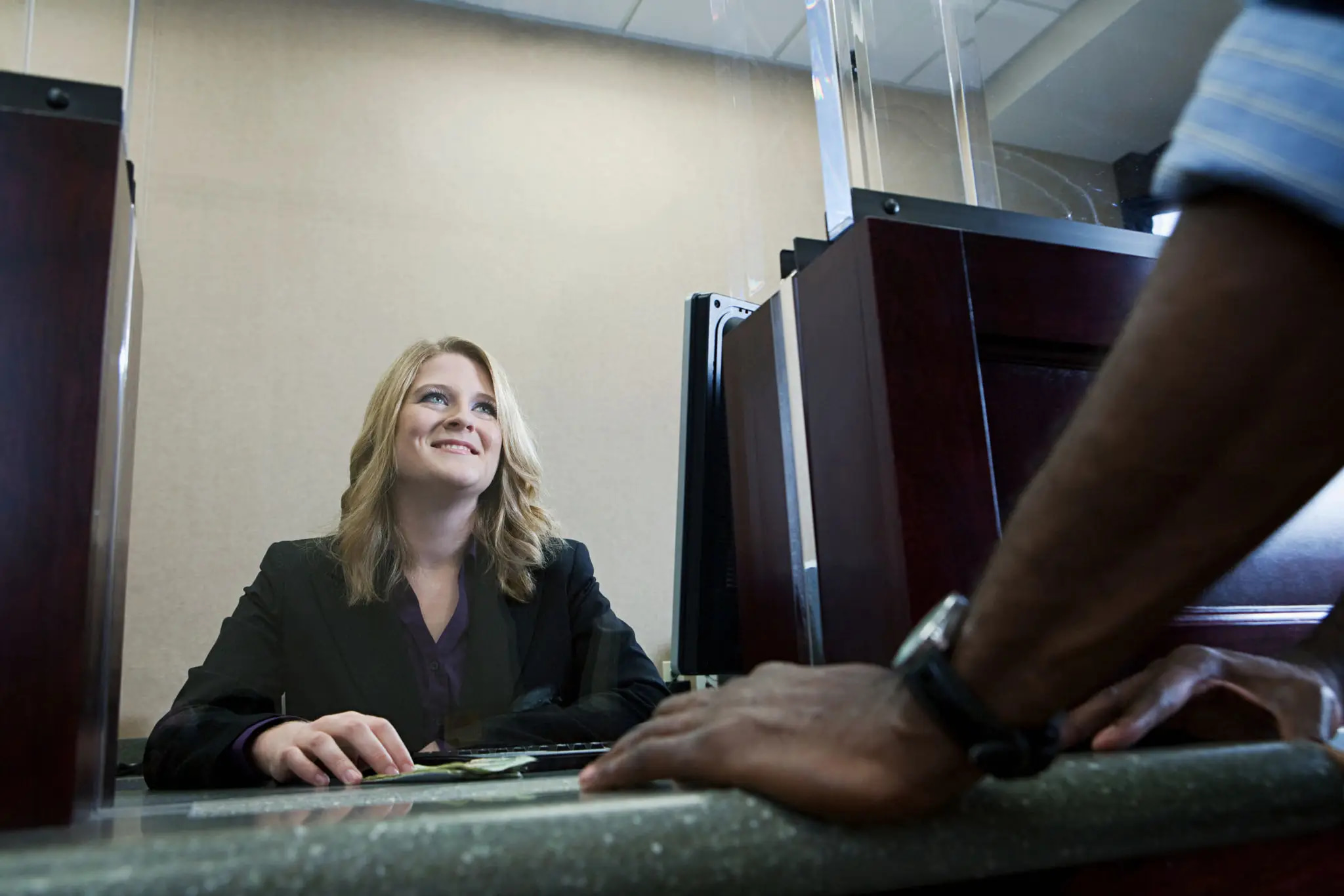 Bank leaders reviewing engagement outcomes
